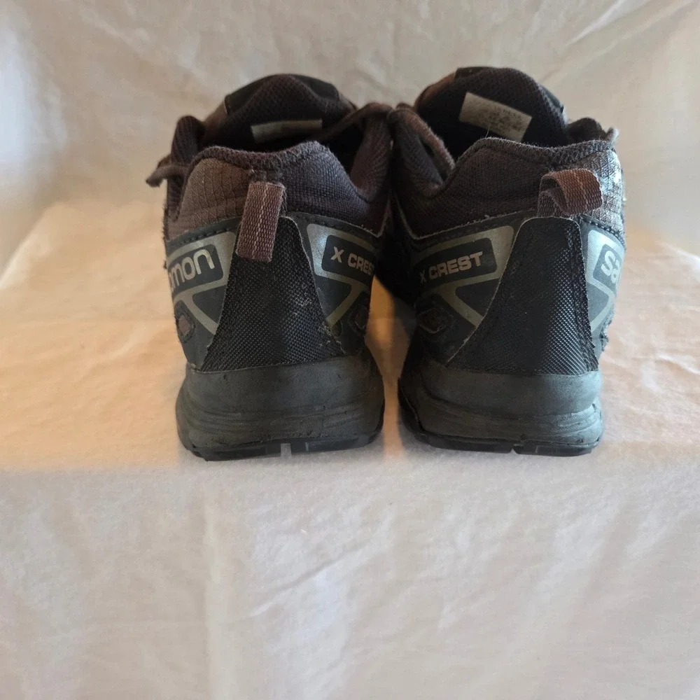 Salomon X Crest Gore-Tex Men's Hiking Shoes Brown Waterproof Size 8.5